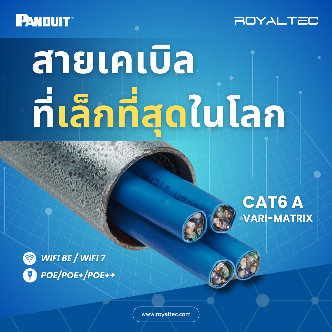 สายเคเบิล UTP Cat6A ที่เล็กที่สุดในโลก ดีไซน์ล้ำ พร้อมป้องกันสัญญาณรบกวน เหนือมาตรฐาน