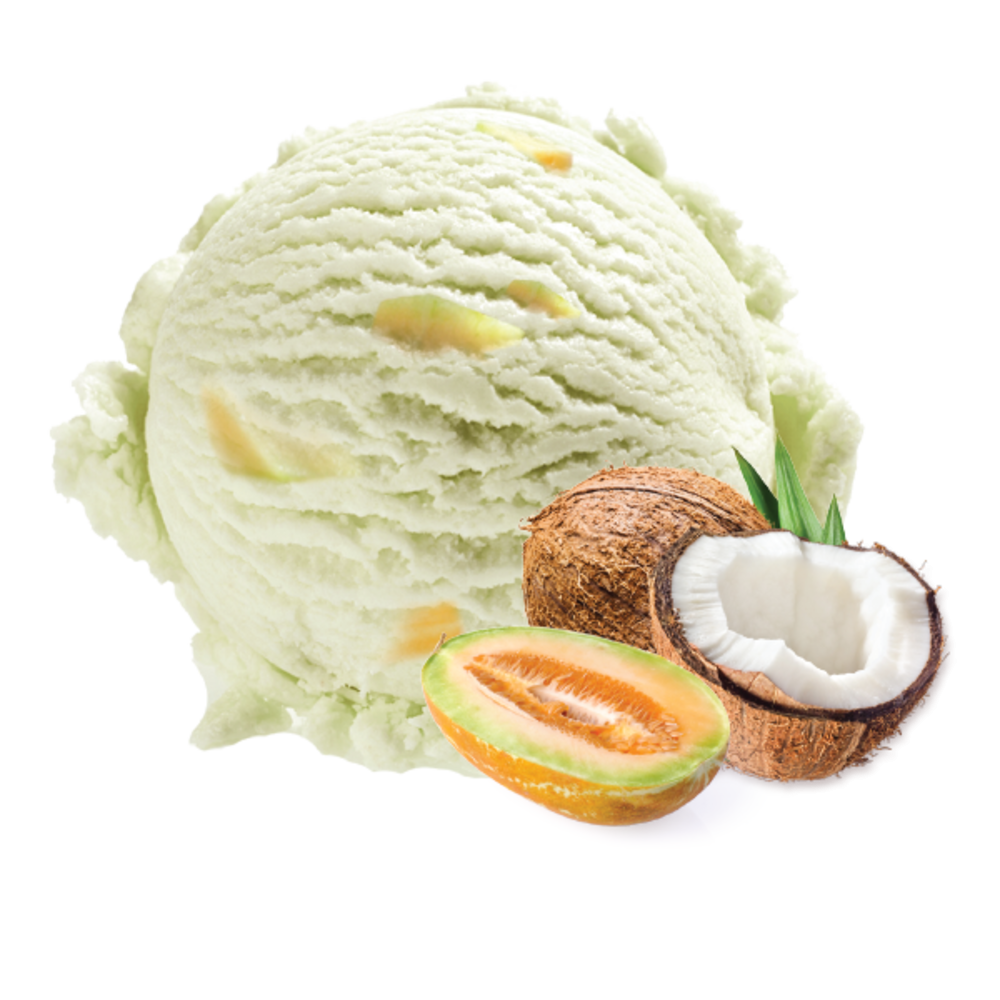Ice cream Coconut & Ripe Papaya