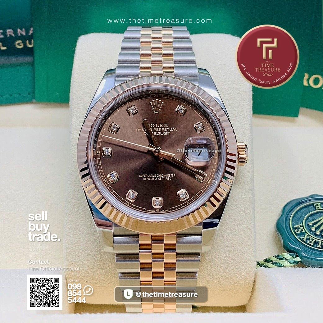 Rolex 126331 Datejust 41 Chocolate Diamond Dial