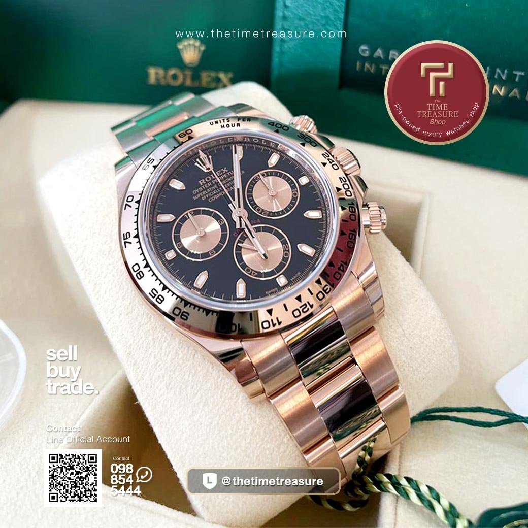 Rolex Daytona 116505 Full Rose Gold Black Dial