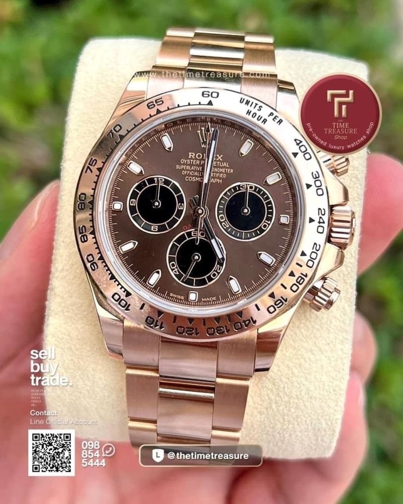 Rolex Daytona 116505 Full Rose Gold Chocolate Dial