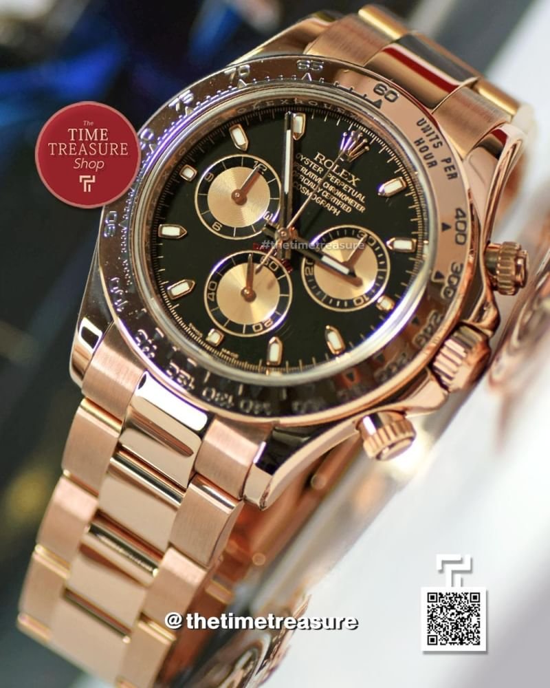 Rolex Daytona 116505 Full Rose Gold Black Dial
