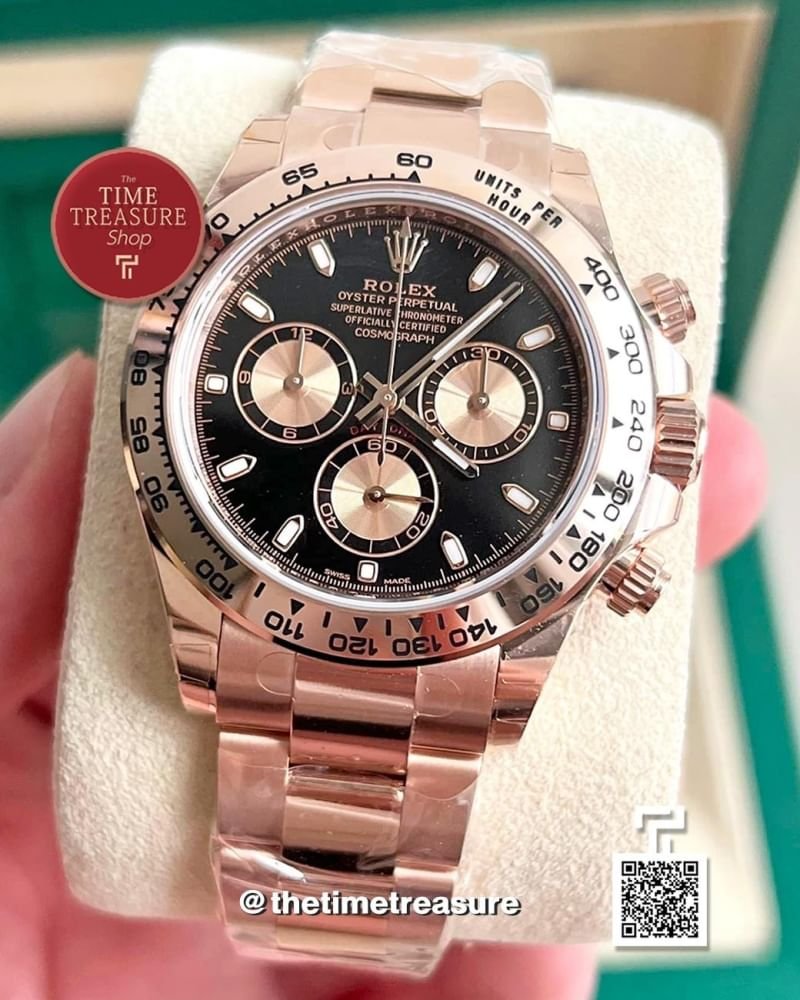 Rolex Daytona 116505 Full Rose Gold Black Dial
