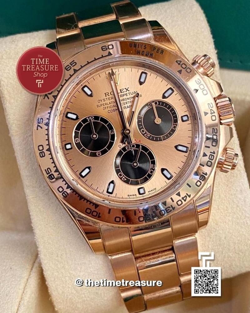 Rolex Daytona 116505 Full Rose Gold Champagne Dial