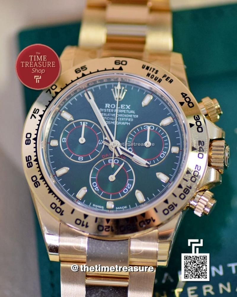 Rolex Daytona 116508 Full Yellow Gold Green Dial (LOKI)