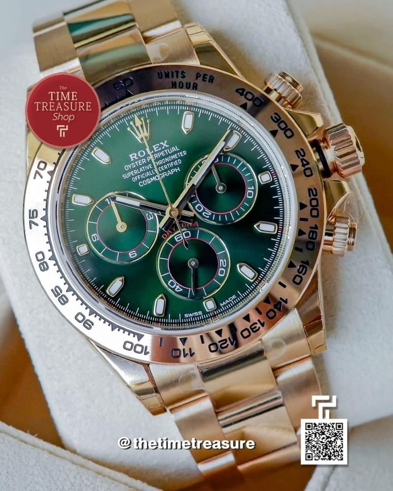 Rolex Daytona 116508 Full Yellow Gold Green Dial (LOKI)