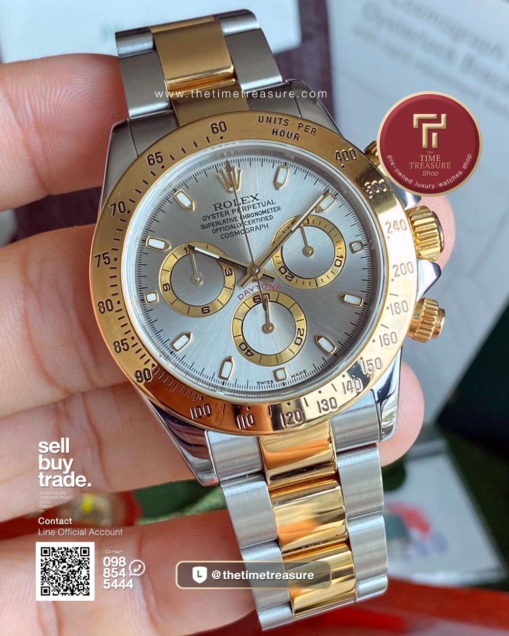 Rolex Daytona 116523 Two tone Gray Dial