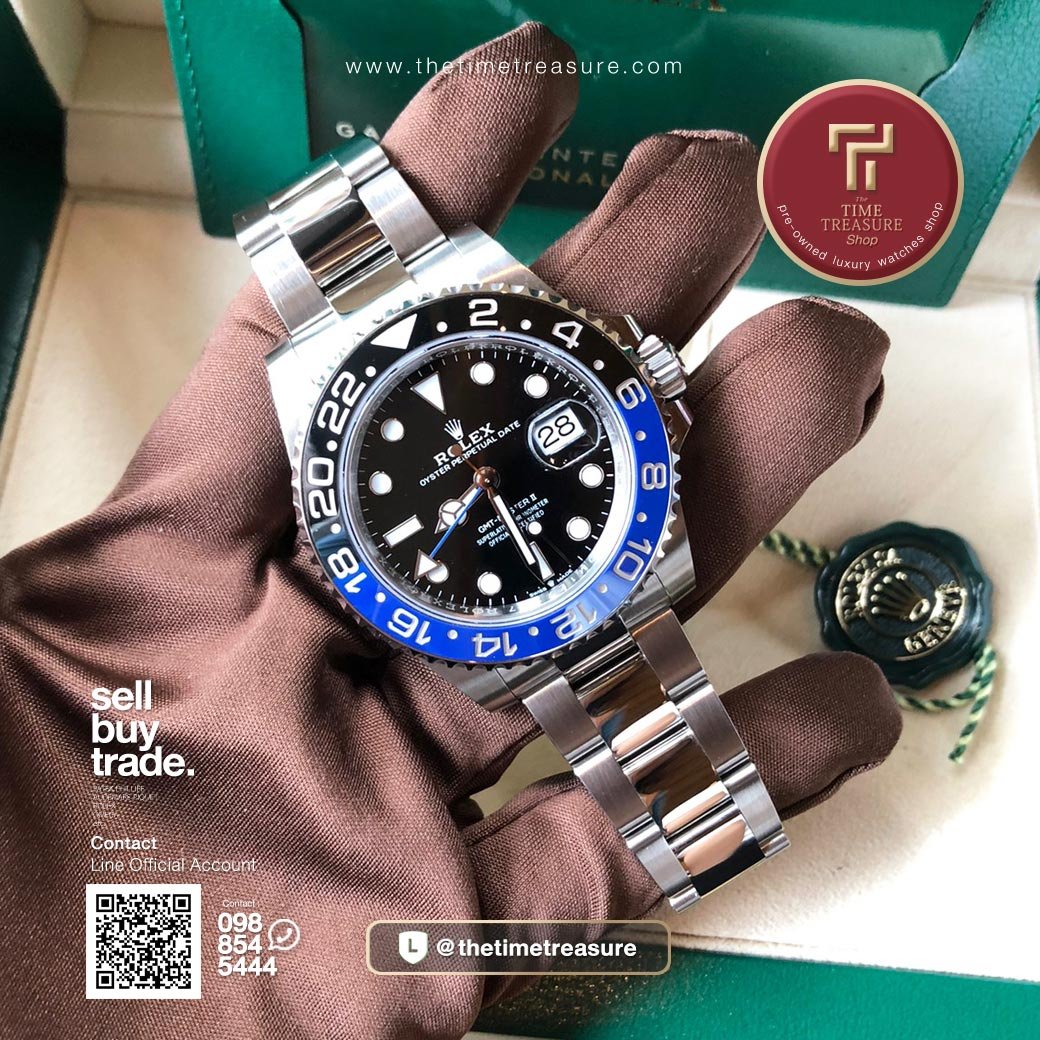 Rolex 126710BLNR GMT Master II Batman Oyster Steel