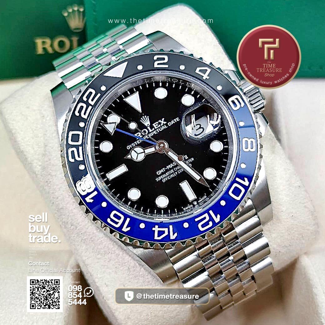 Rolex 126710BLNR GMT Master II Batman Jubilee