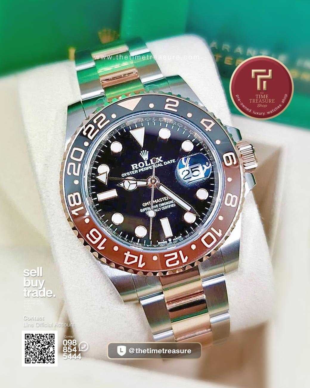 Rolex 126711CHNR GMT-Master II Rootbeer Twotone