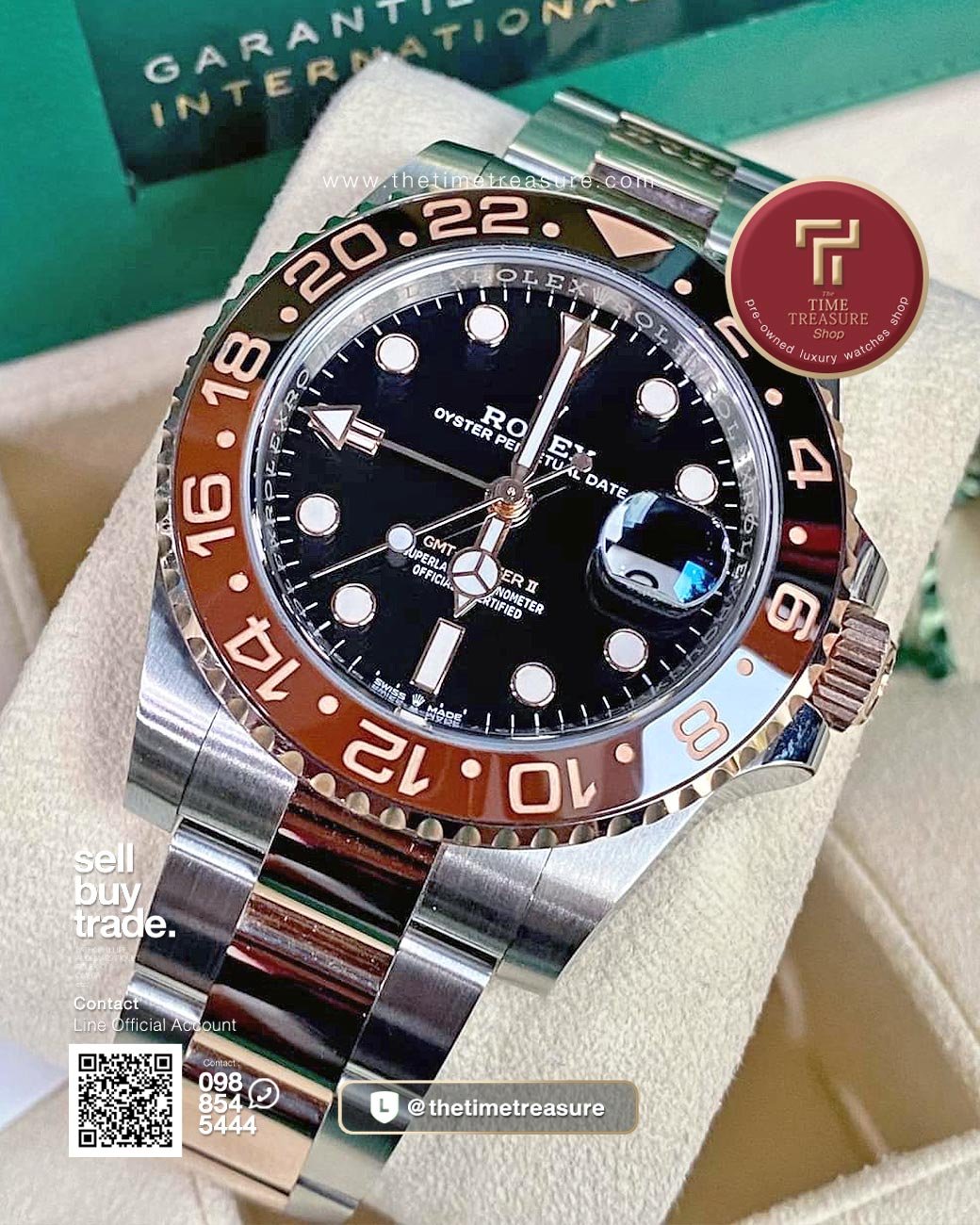 Rolex 126711CHNR GMT-Master II Rootbeer Twotone