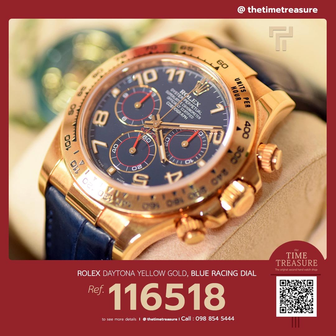 Rolex Daytona 116518 Racing Blue Dial thetimetreasure
