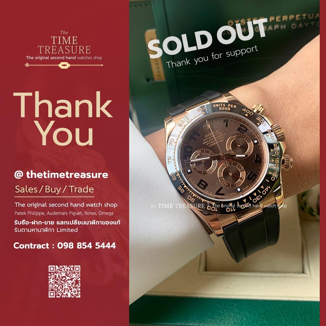 Rolex Cosmograph Daytona Rose Gold Chocolate Arabic Dial Ref.116515ln