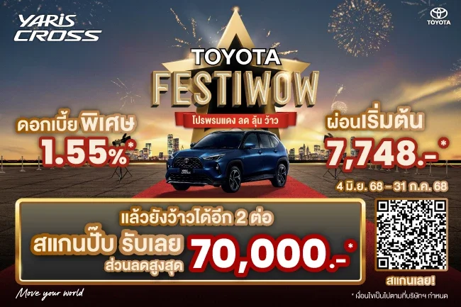 ข้อเสนอพิเศษสำหรับ Yaris Cross