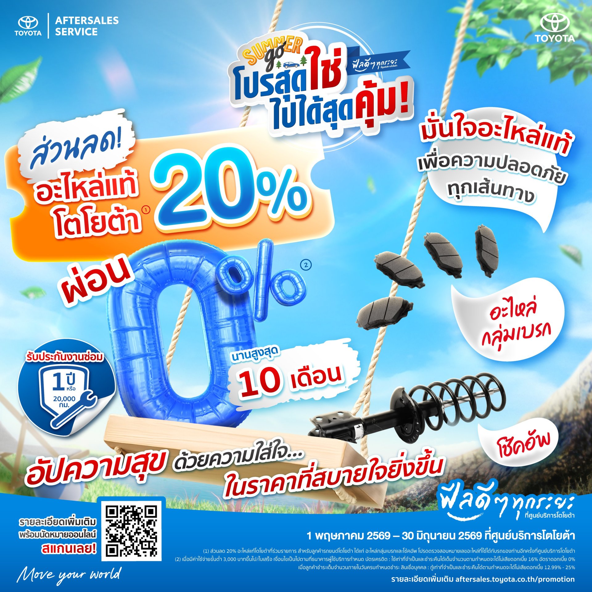 โปรสุดใช่ ไปได้สุดคุ้ม - อะไหล่ที่ร่วมรายการ ลด 20%