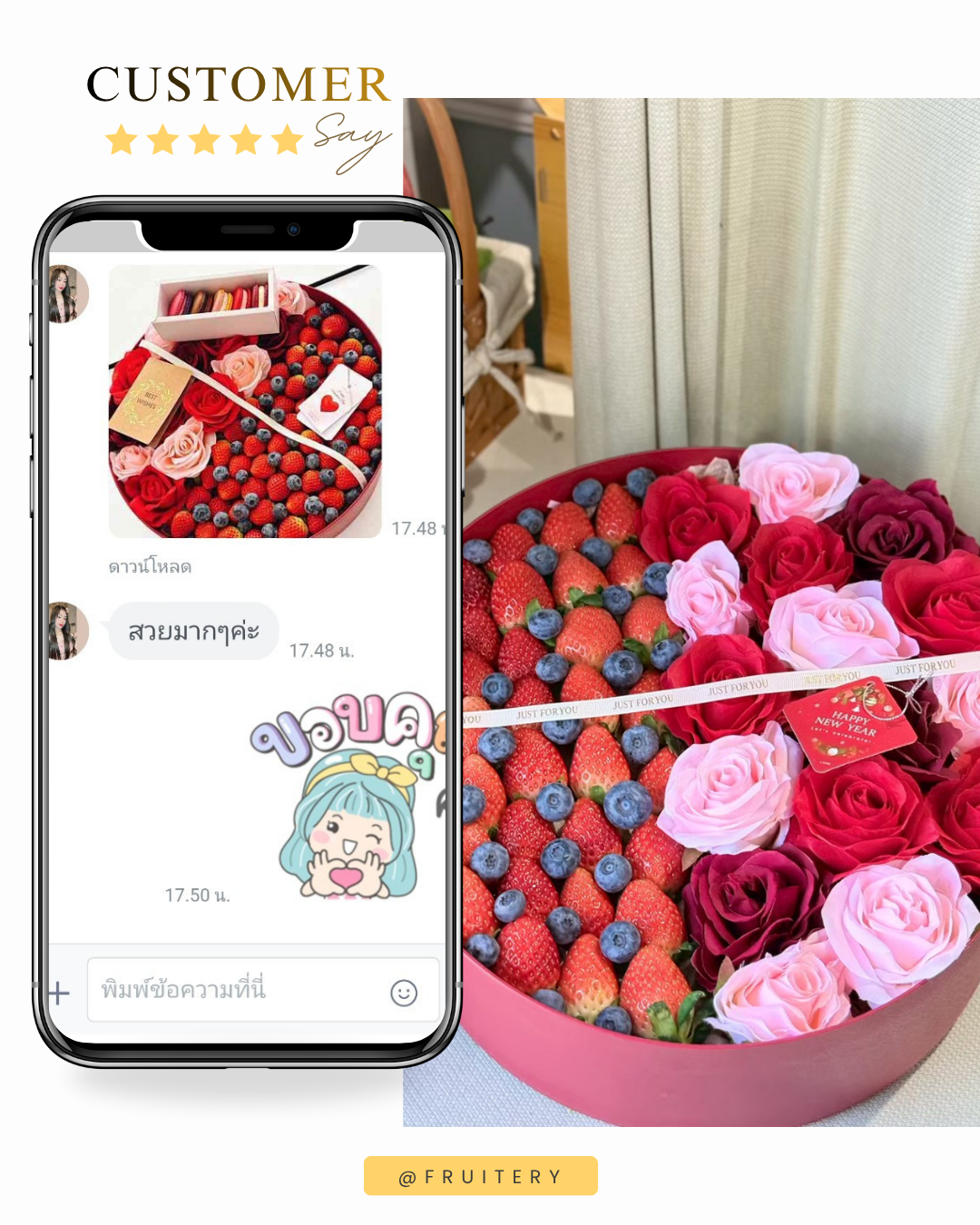 รีวิวกระเช้าผลไม้ของร้านฟรุตเทอรี่