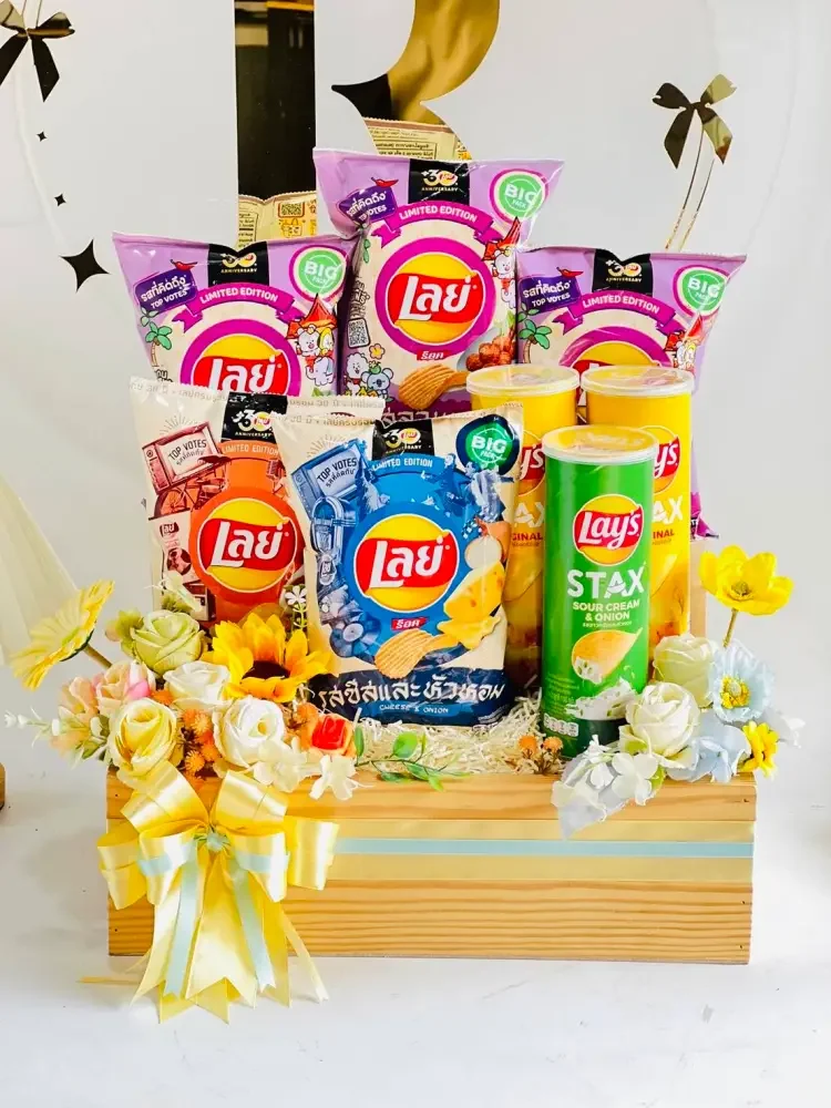รับจัดกระเช้าสินค้า รับจัดกระเช้าผลิตภัณท์ ไม่มีขั้นต่ำ Redribbin com