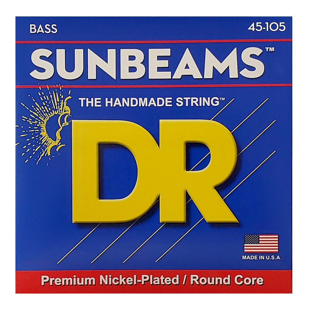 DR Strings Sunbeams Nickel-Plated Bass Guitar Strings - .045-.105 Medium