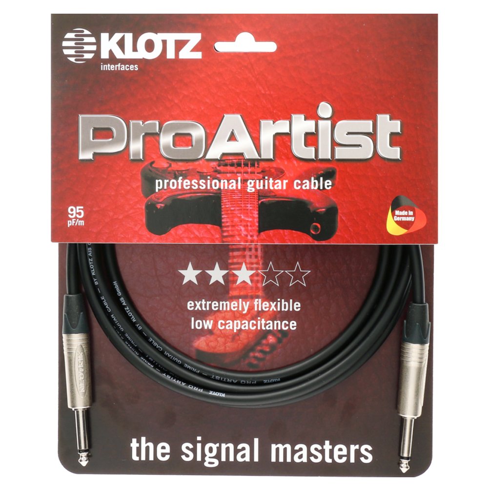 Klotz PRO ARTIST professional guitar cable black