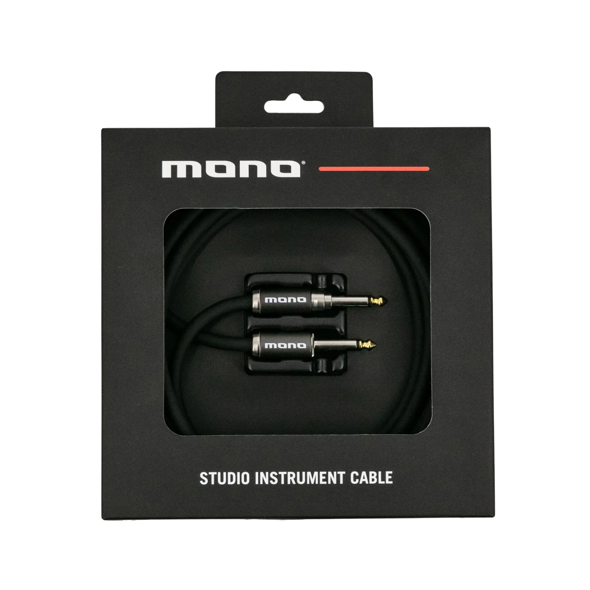 MONO Studio Instrument Cable, Standard Straight to Silent Connector, 10ft