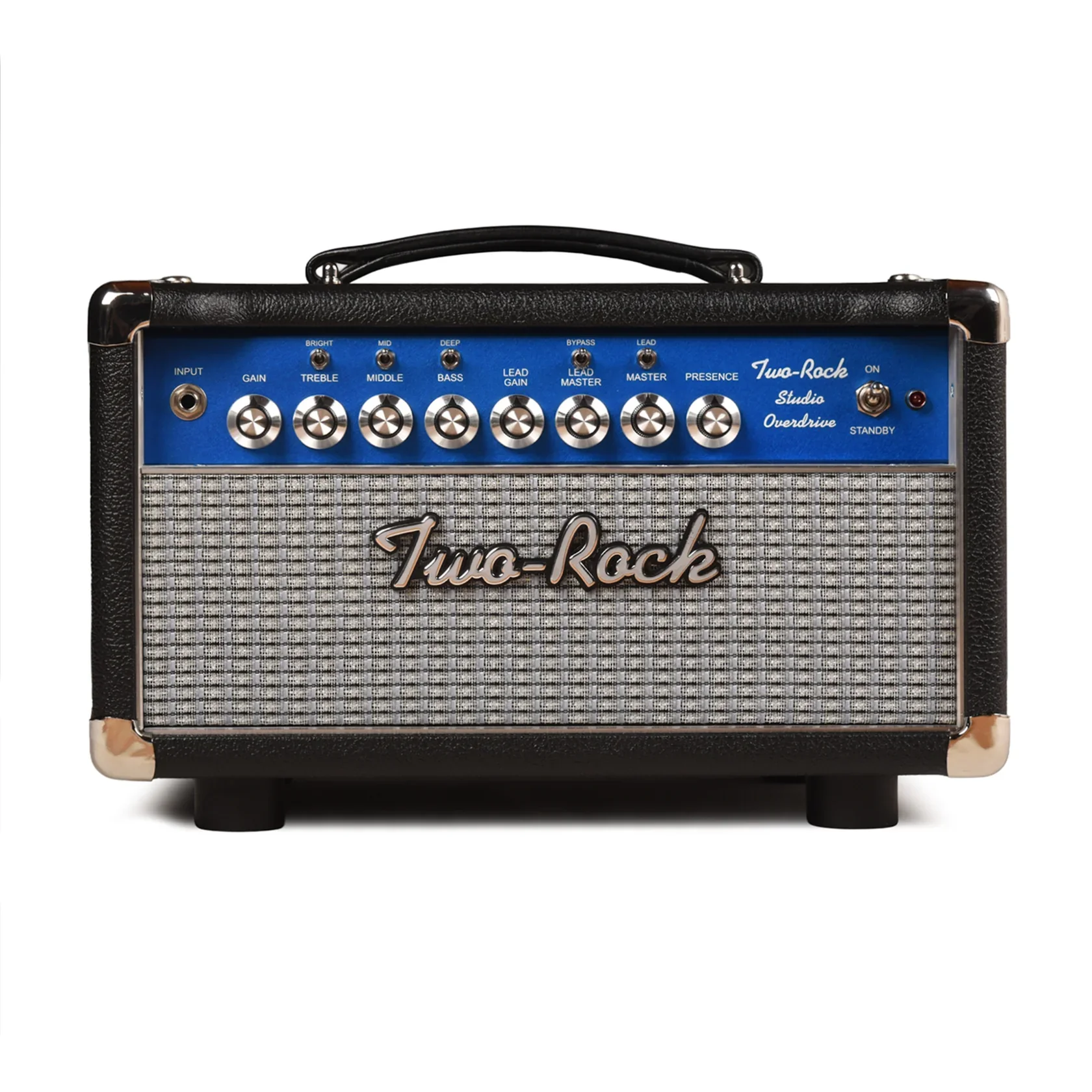 Two Rock Studio Overdrive Head, Blue Chassis, Black Bronco,Silver Blue Smoke Cloth, Metal Trim - 230V