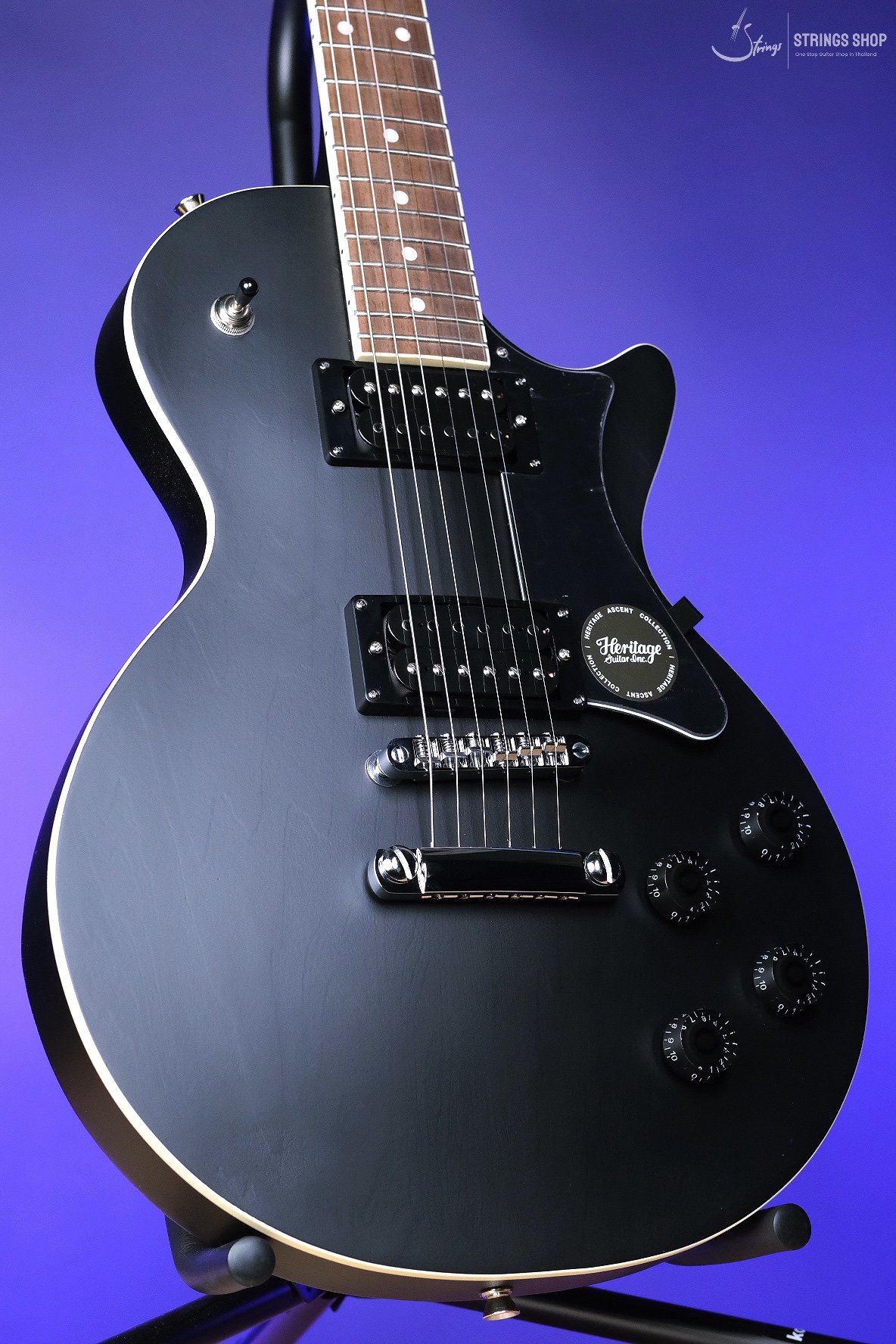 Heritage Ascent Collection H-150 Electric Guitar, Matte Charcoal