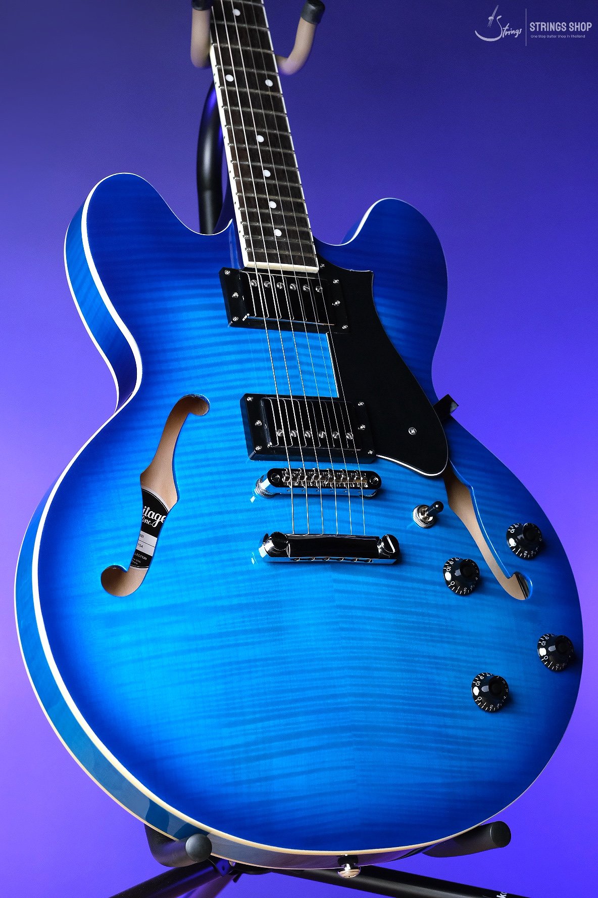 Heritage Ascent+ Collection H-535 Electric Guitar,  Royal Blue Burst