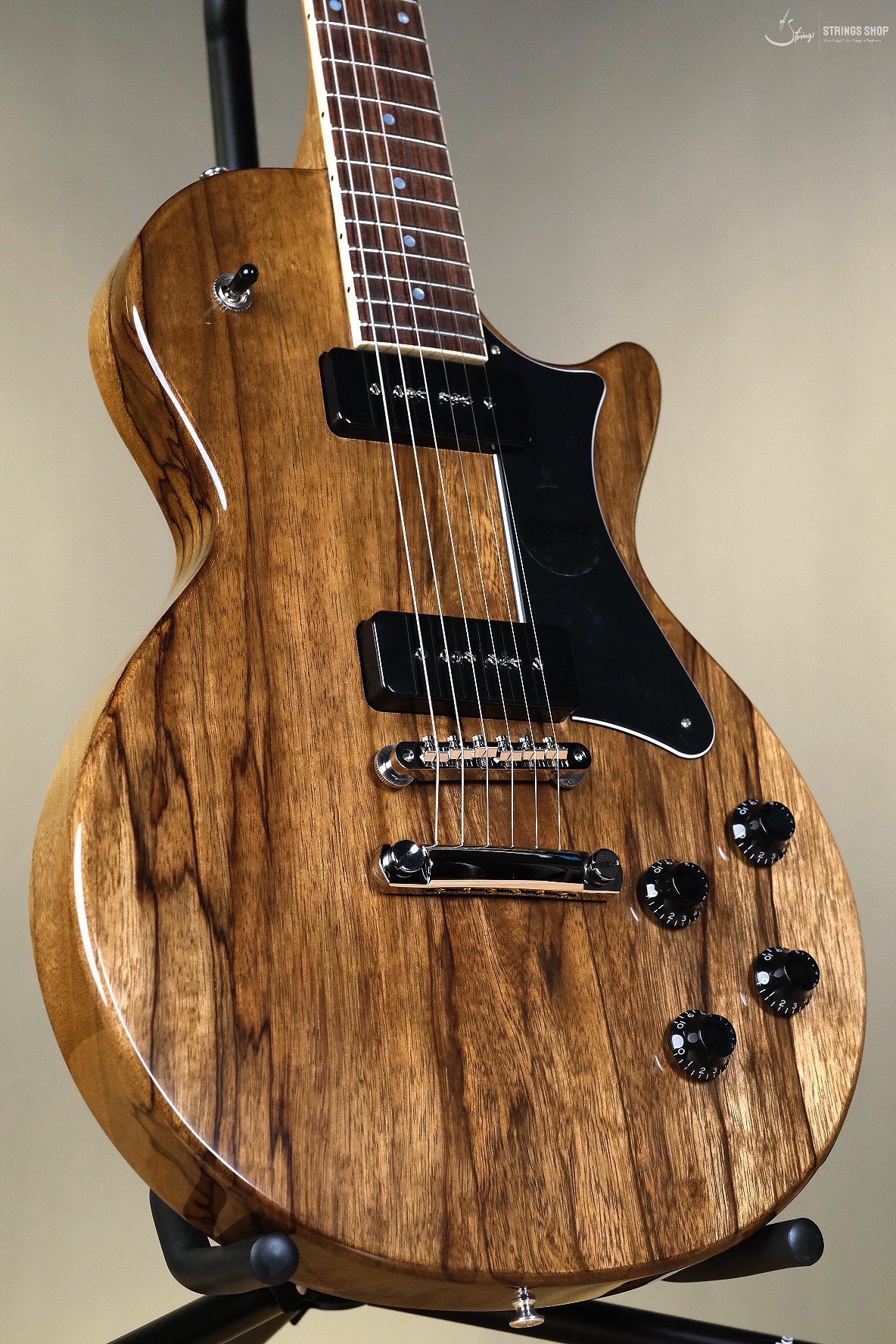 Heritage Custom Shop Factory Special H-137 Black Limba Electric Guitar, Natural