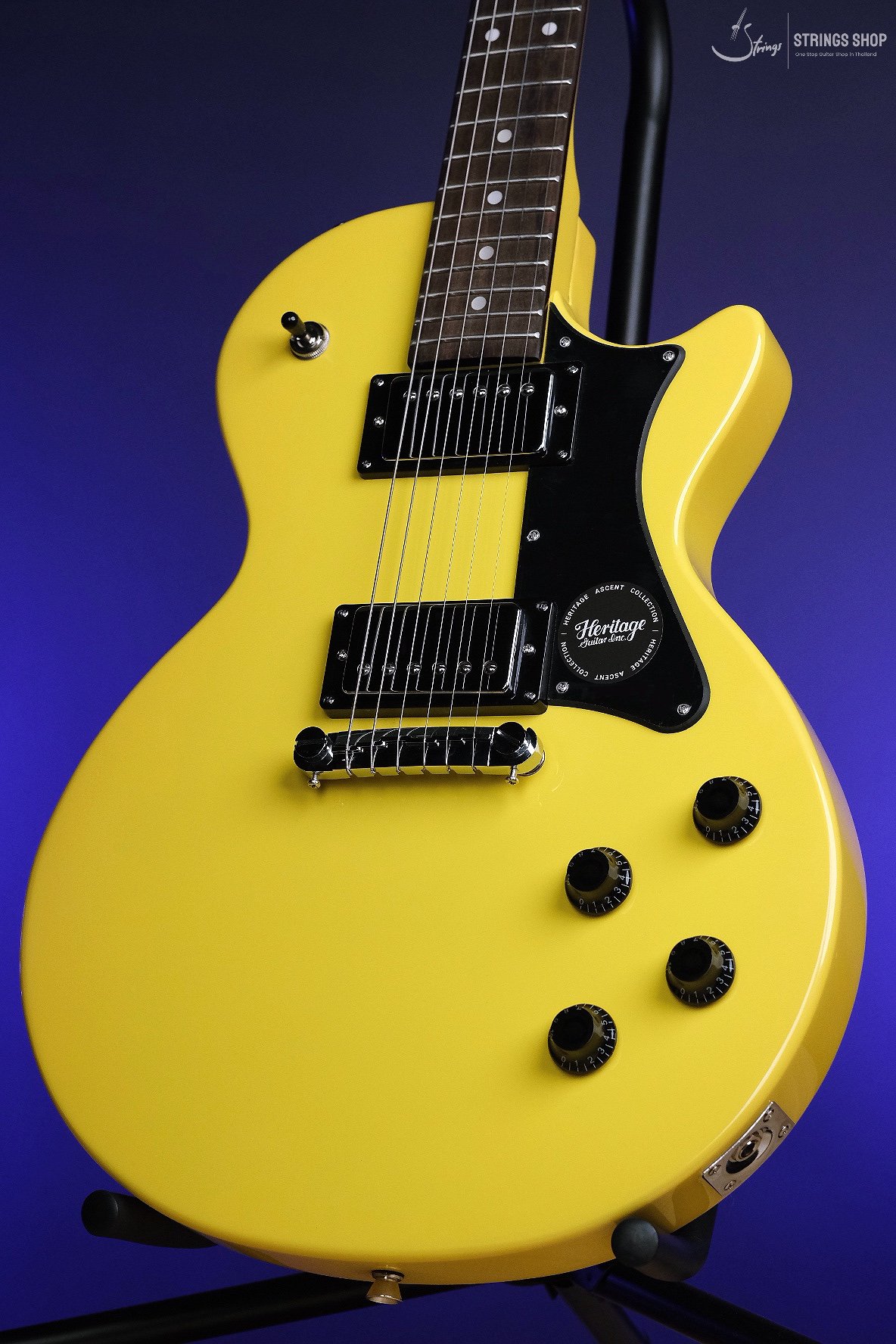 Heritage Ascent Collection H-137 Humbucker Electric Guitar, Marigold Yellow