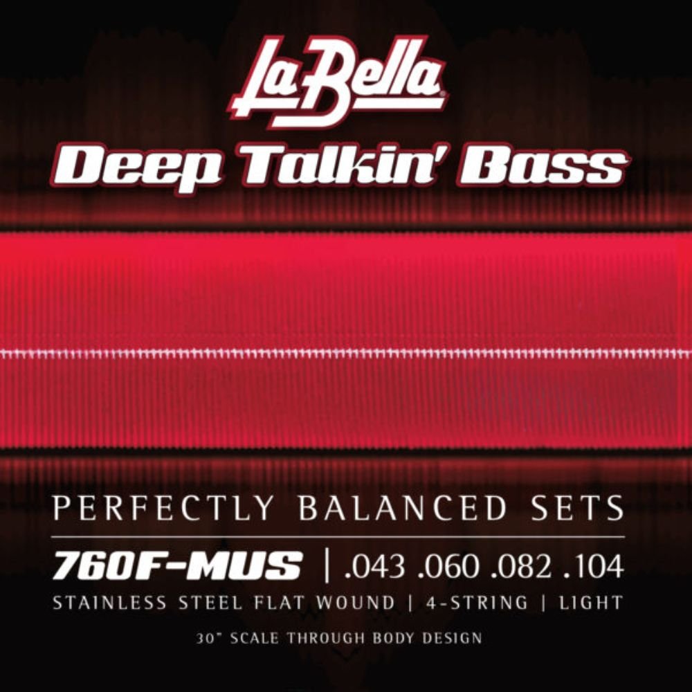 La Bella Stainless Steel Flat Wound Bass Strings