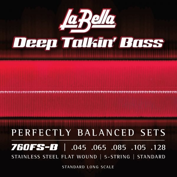La Bella Deep Taklin Bass Flat Wound 5-String  Standard 45-128