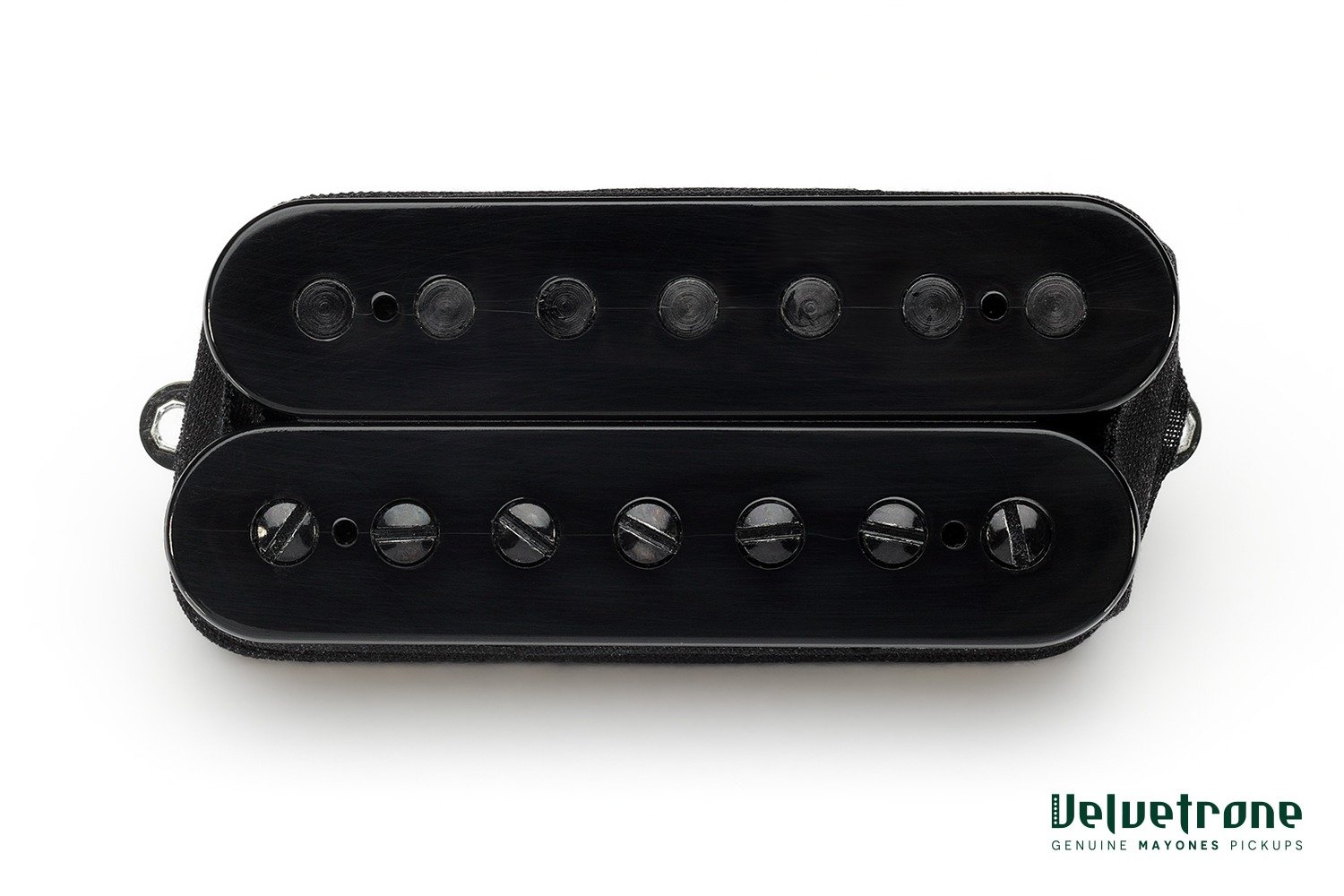 Mayones Guitar Pickup Velvetrone Solium 7 Neck Open Black Black bolts