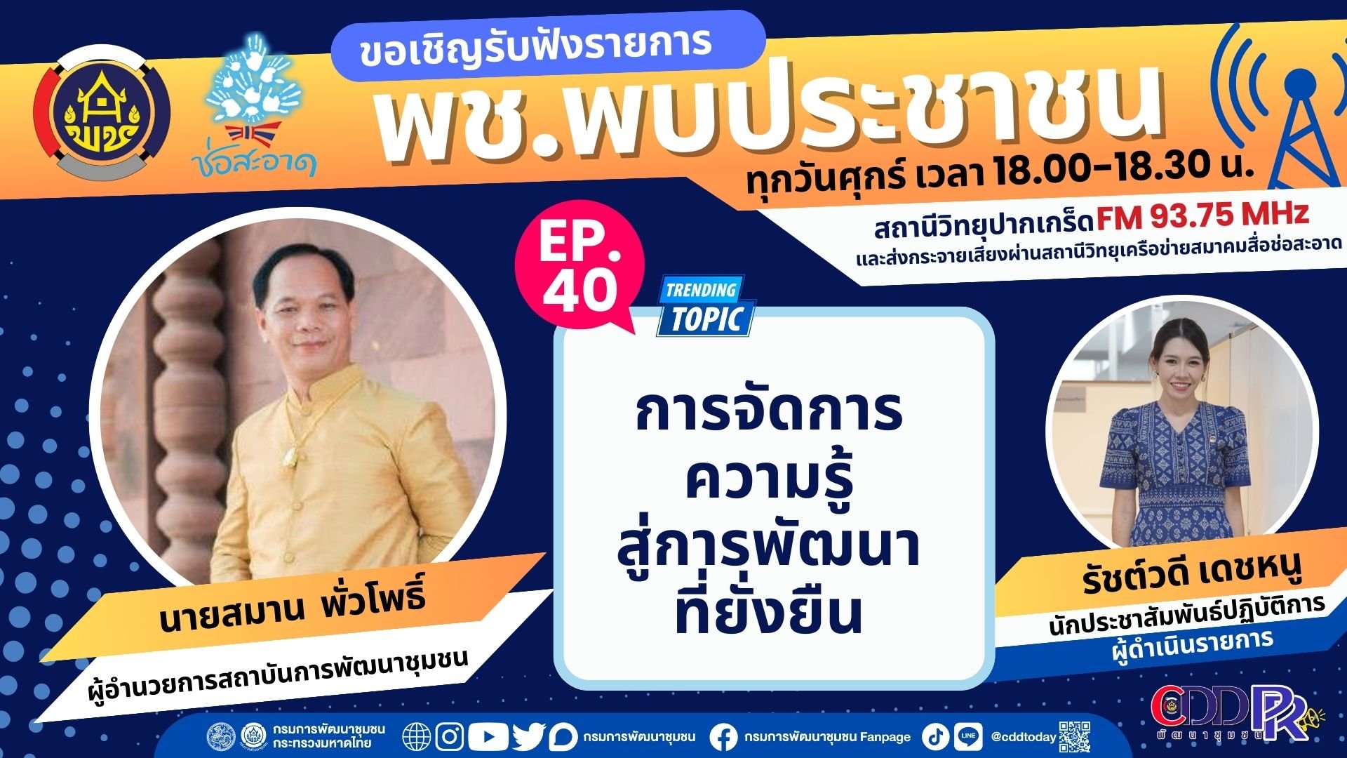 รายการ “พช.พบประชาชน” วันศุกร์ที่ 1 มีนาคม 2567 เวลา 18.00-18.30 น. รายการ “พช.พบประชาชน” วันศุกร์ที่ 1 มีนาคม 2567 เวลา 18.00-18.30 น.