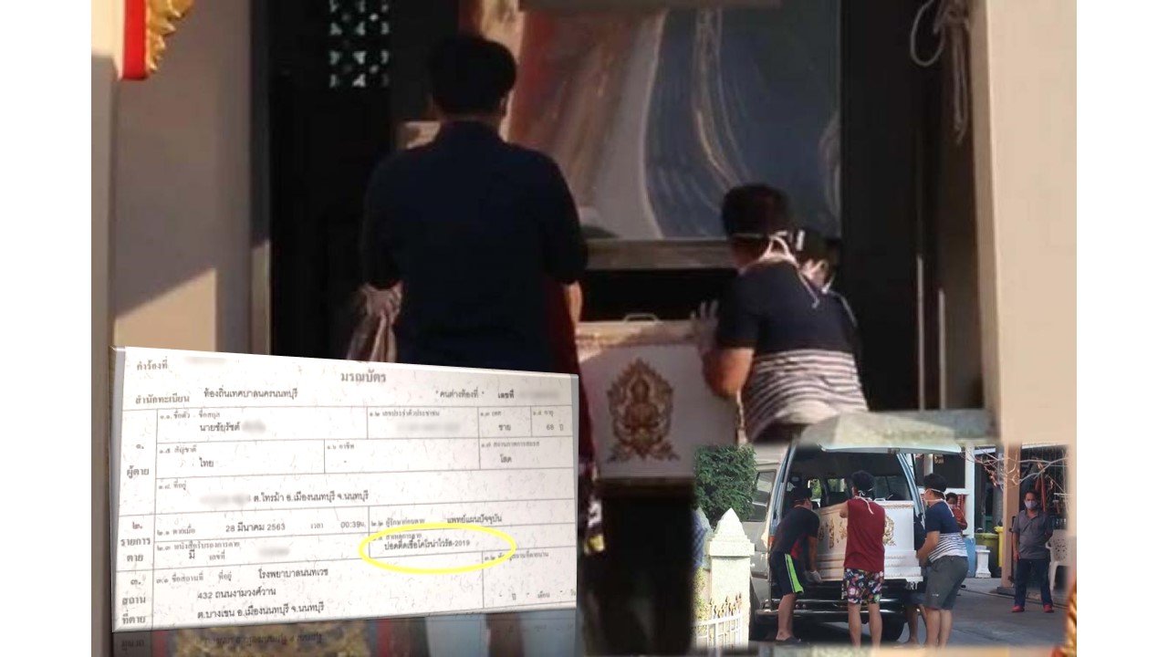 นนทบุรี พบผู้ป่วยติดเชื้อโคโรนาไวรัสโควิด-19 เสียชีวิตรายแรก นนทบุรี พบผู้ป่วยติดเชื้อโคโรนาไวรัสโควิด-19 เสียชีวิตรายแรก