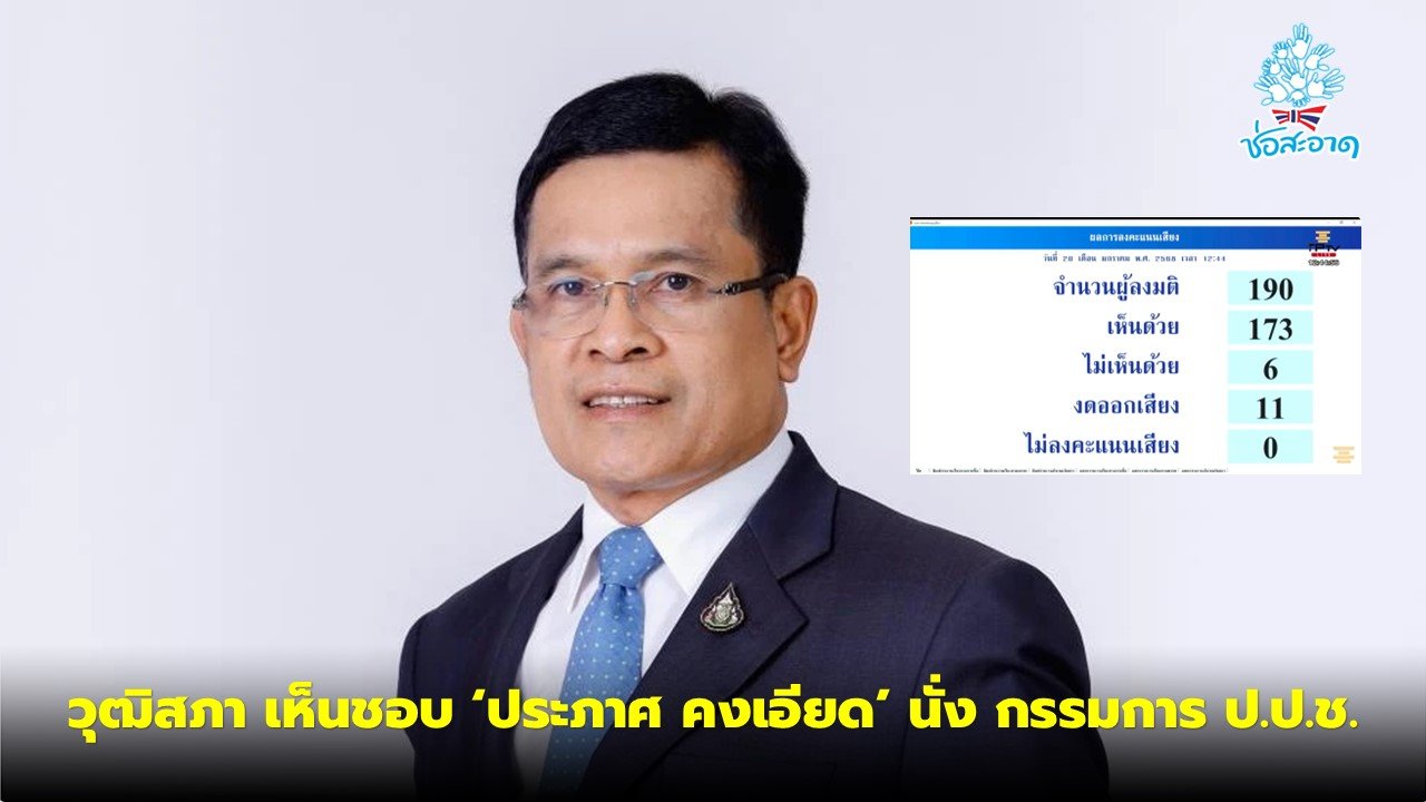 วุฒิสภา ประชุมลับ เห็นชอบ ประภาศ คงเอียด นั่ง กรรมการ ป.ป.ช. วุฒิสภา ประชุมลับ เห็นชอบ ประภาศ คงเอียด นั่ง กรรมการ ป.ป.ช.