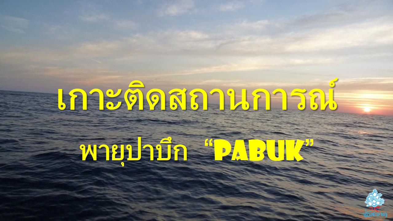 เกาะติดสถานการณ์พายุปาบึก 'PABUK' เกาะติดสถานการณ์พายุปาบึก 'PABUK'