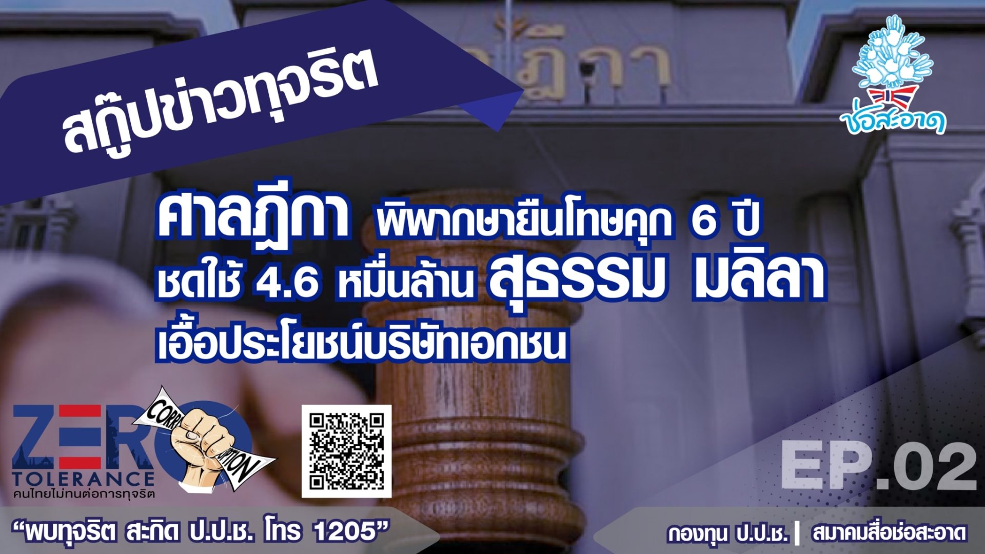 ศาลฎีกา พิพากษายืนโทษคุก 6 ปี ชดใช้ 4.6 หมื่นล้าน "สุธรรม มลิลา" เอื้อประโยชน์บริษัทเอกชน ศาลฎีกา พิพากษายืนโทษคุก 6 ปี ชดใช้ 4.6 หมื่นล้าน "สุธรรม มลิลา" เอื้อประโยชน์บริษัทเอกชน