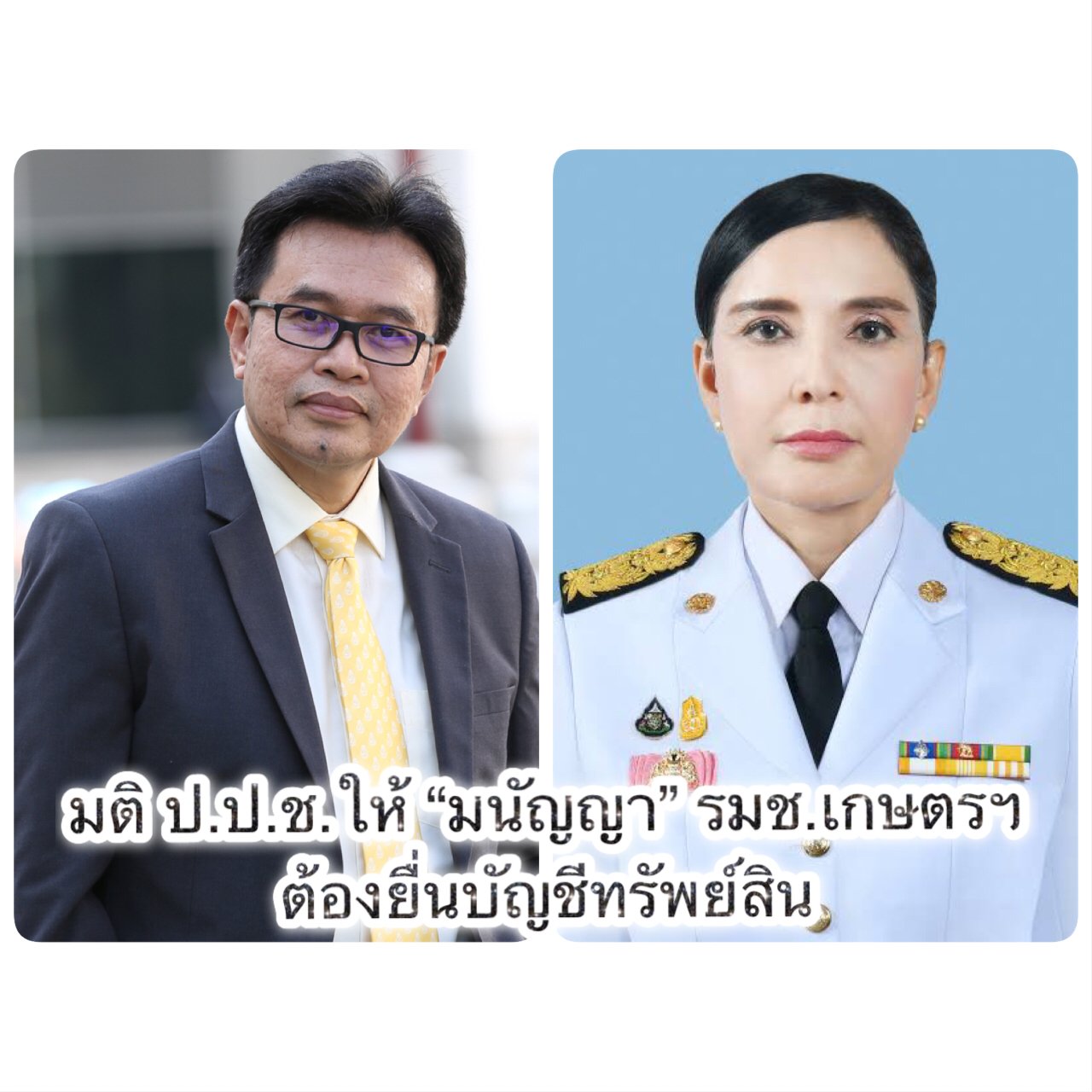 มติ ป.ป.ช. ให้ มนัญญา รมช.เกษตรฯ ต้องยื่นบัญชีทรัพย์สิน มติ ป.ป.ช. ให้ มนัญญา รมช.เกษตรฯ ต้องยื่นบัญชีทรัพย์สิน