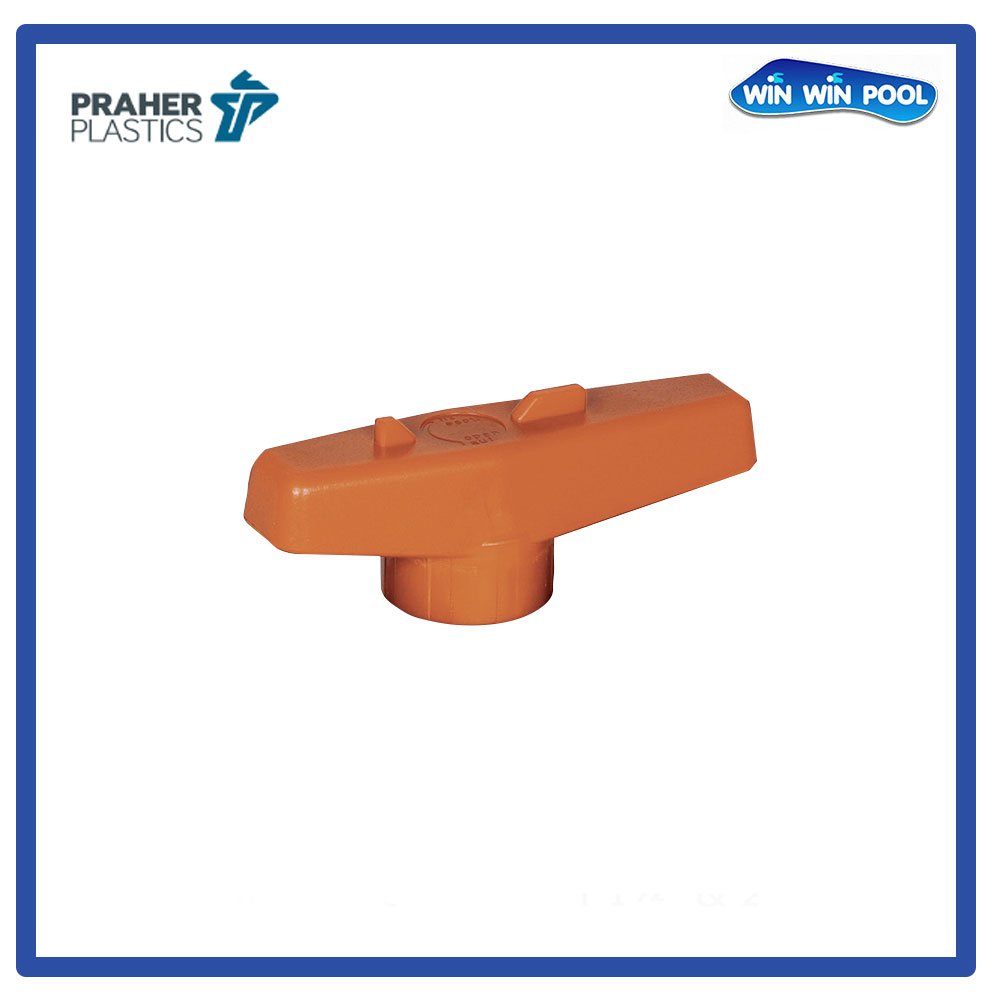 Praher PVC Ball Valve 1.5 Inch Single Union - 3 Valve Set For Plumbing & Irrigation Systems