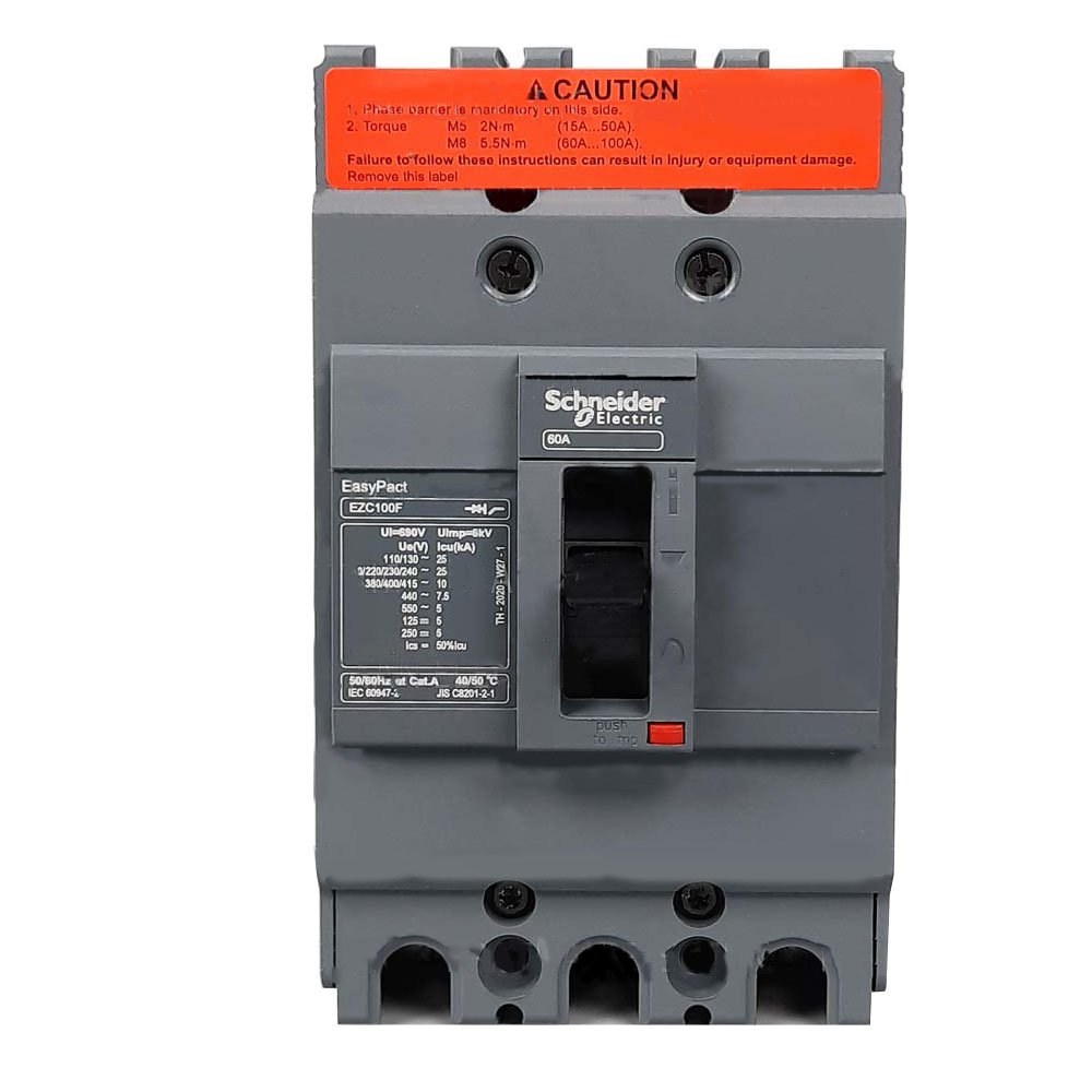 60a เบรกเกอร์ 3P 60A 10KA SCHNEIDER