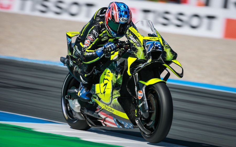 APRILIA ล็อกโพเดียม! ไอ โอกุระ คว้าชัยครั้งแรกในคลาส MotoGP ที่แอสเซน