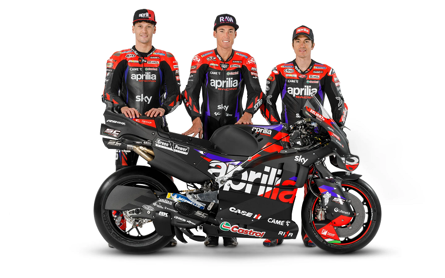 Aprilia Racing เปิดตัวรถแข่ง MotoGP 2024