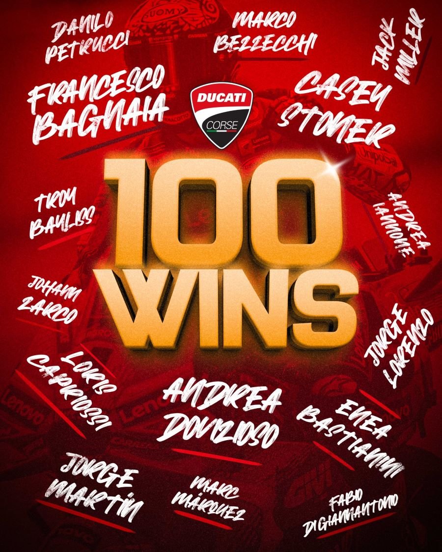 ย้อนเส้นทางความสำเร็จก่อน DUCATI ฉลองชัยชนะสนามที่ 100 ในมิซาโน ย้อนเส้นทางความสำเร็จก่อน DUCATI ฉลองชัยชนะสนามที่ 100 ในมิซาโน