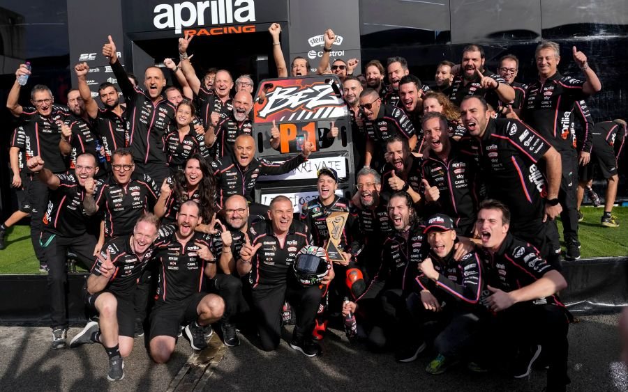 Aprilia ตั้งเป้าลุ้นแชมป์โลกใน MotoGP 2026 หลังฟอร์มแรงใน MotoGP 2025