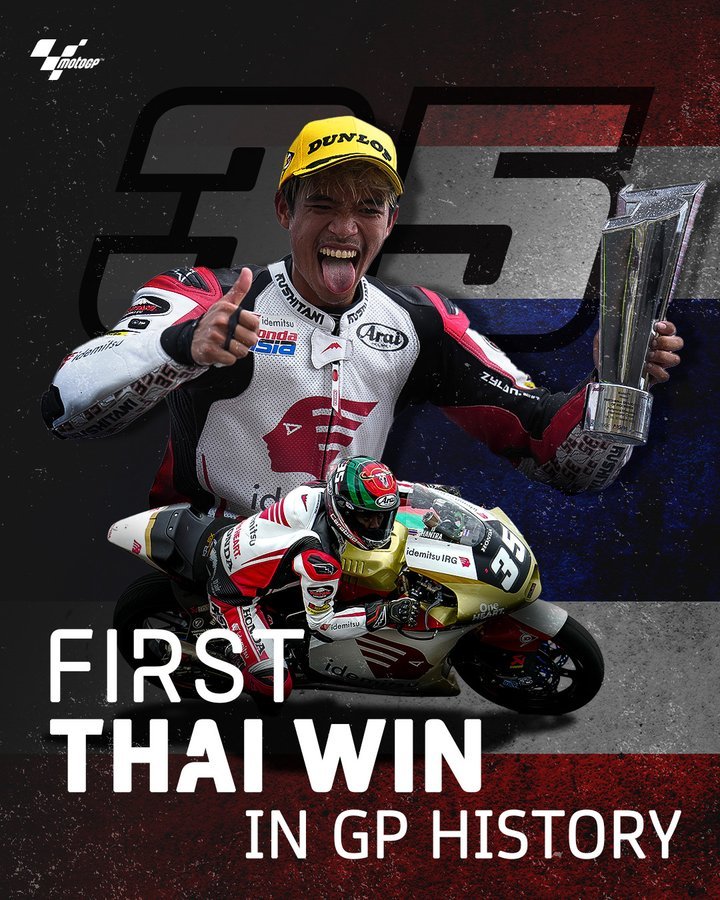 ประวัติศาสตร์ชาติไทย! 'สมเกียรติ จันทรา' นักบิดไทยคนแรกที่ชนะในการแข่งขันกรังปรีซ์! ประวัติศาสตร์ชาติไทย! 'สมเกียรติ จันทรา' นักบิดไทยคนแรกที่ชนะในการแข่งขันกรังปรีซ์!