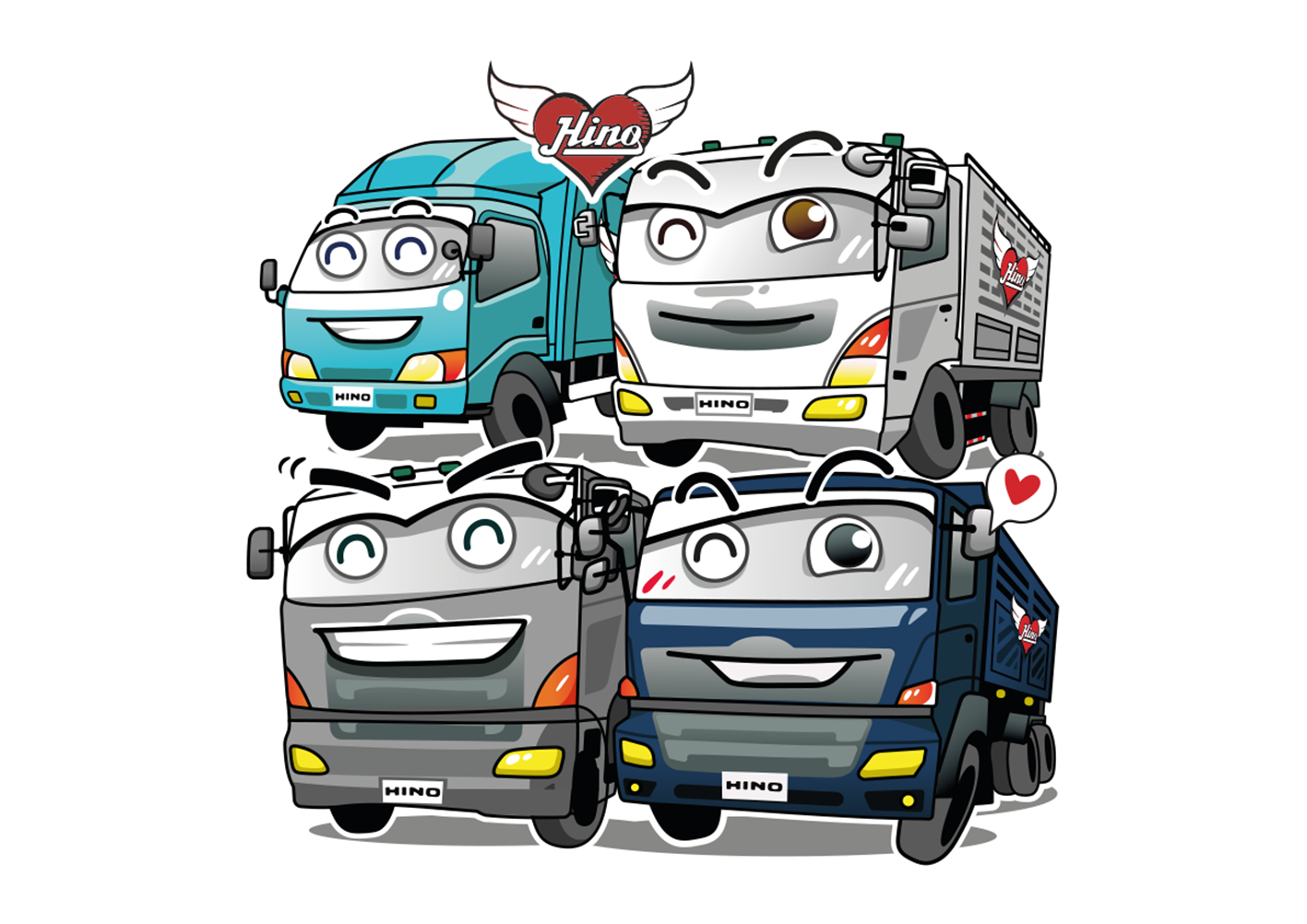 "Hino Thailand" Sticker Line "Hino Thailand" Sticker Line