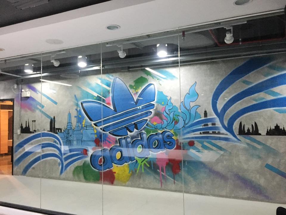 "Adidas" Graffiti Painting "Adidas" Graffiti Painting