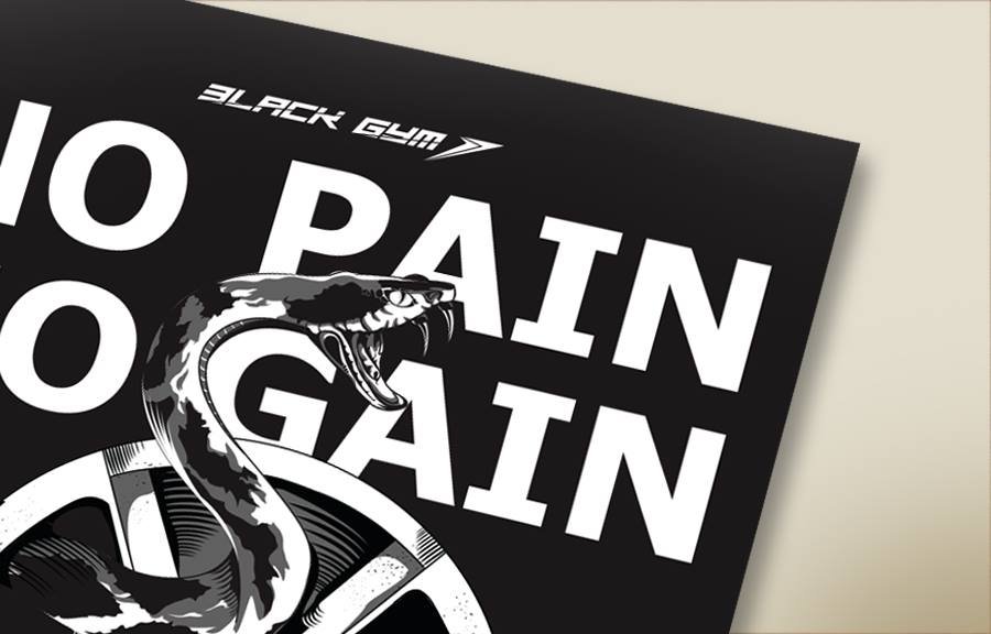 "Black Gym" T-Shirt Design "Black Gym" T-Shirt Design