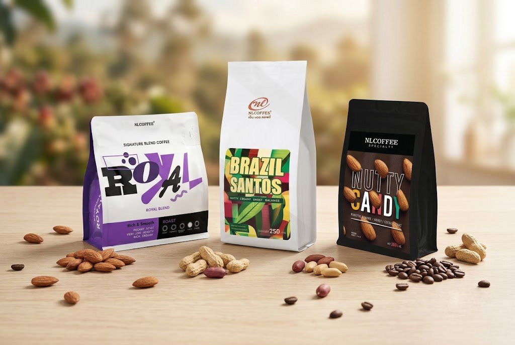 กาแฟโทนถั่ว 3 เบลนด์  เด็ดจาก NLCOFFEE เลือกยังไงให้เข้ากับร้านกาแฟของคุณ