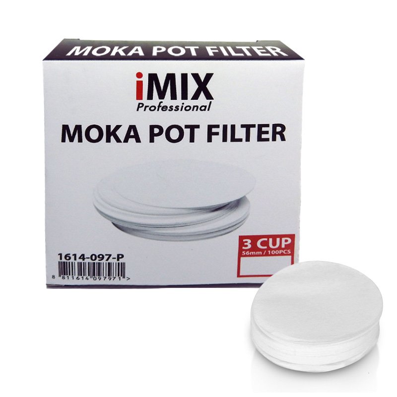 กระดาษ Mokapot สีขาว สำหรับ 3 cup